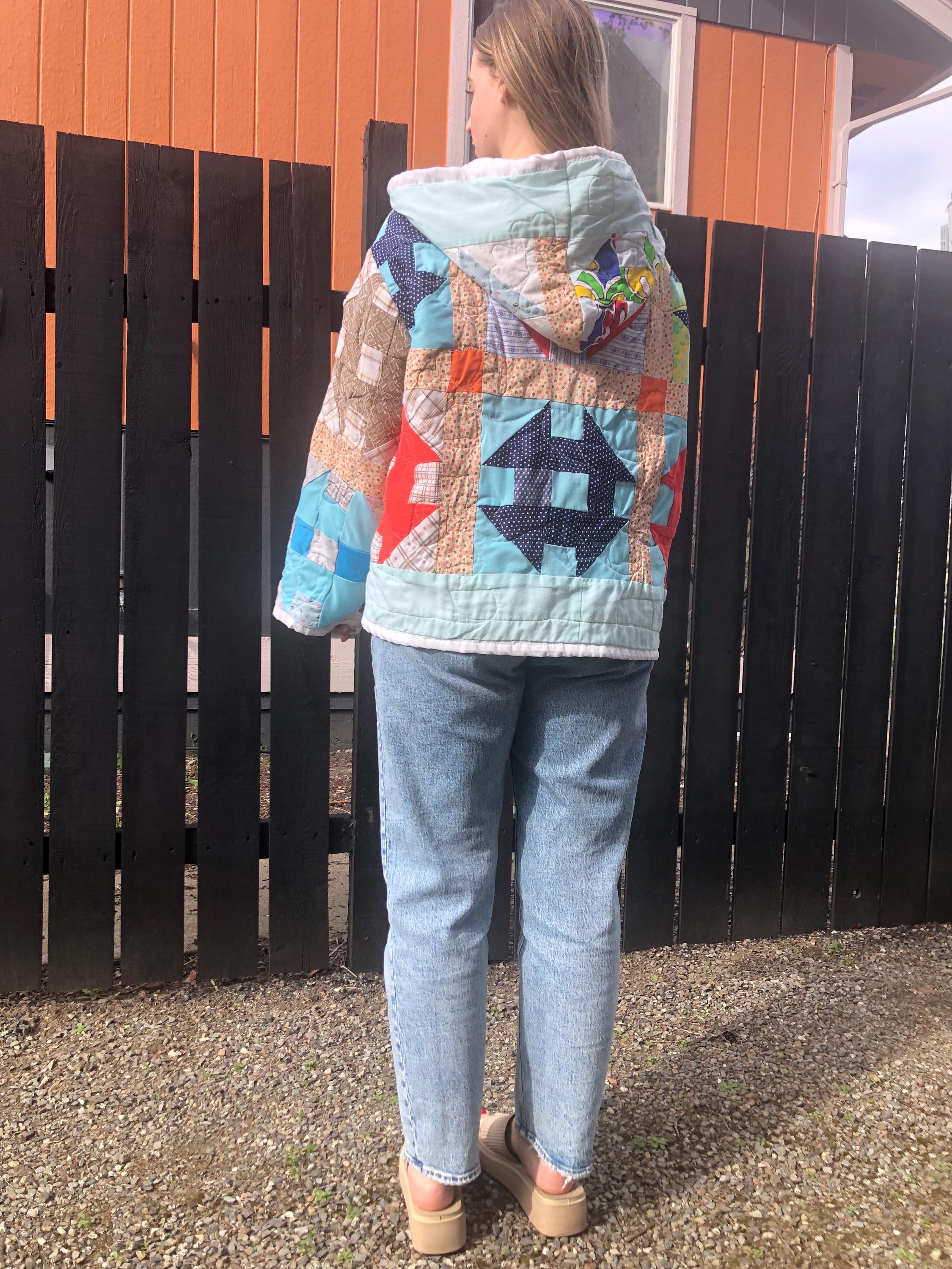 Retro Zipper Quilted Winter Coat