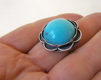 Armenian Turquoise Earrings Posts Aqua Golden Ovals