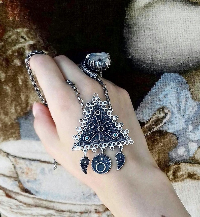ARMENIAN JEWELRY armenian necklace armenian gift armenian silver necklace armenian style pendant long silver necklace armenian ornaments