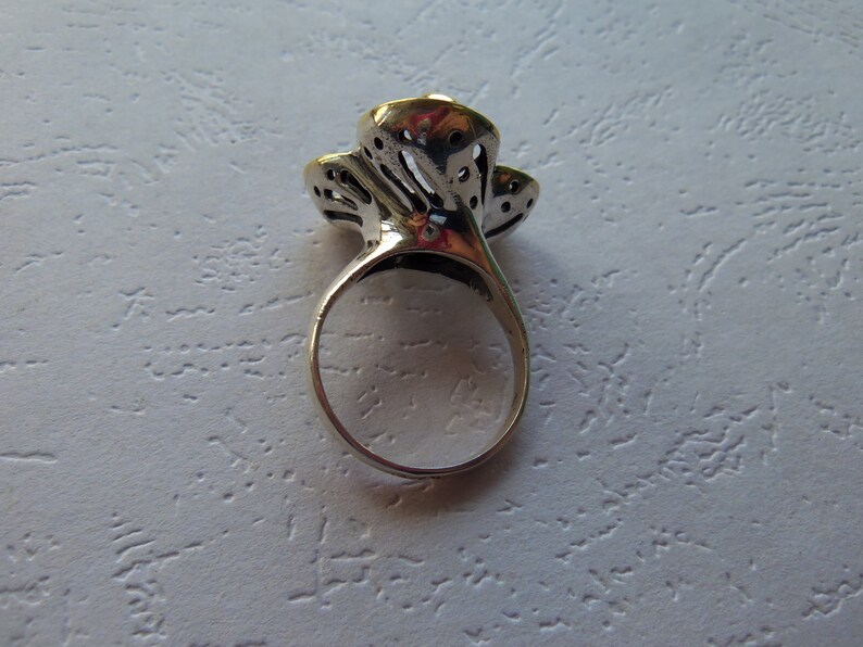 ARMENIAN JEWELRY SET sterling silver 925 gold plated jewelry armenian handmade rare ring flower ring calla lilly jewelry lilly of the valley