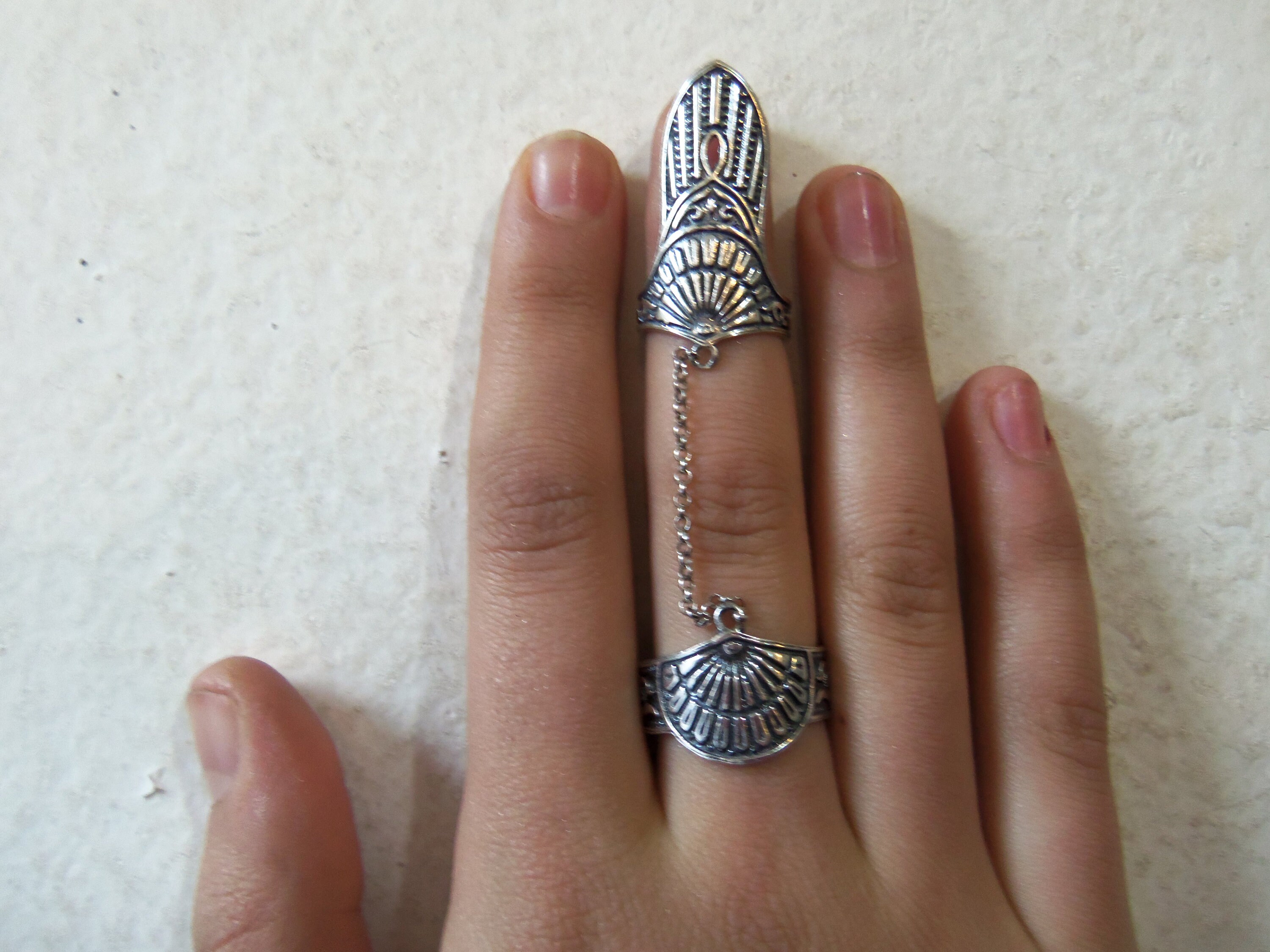 ARMENIAN JEWELRY armenian double ring full finger ring Etsy