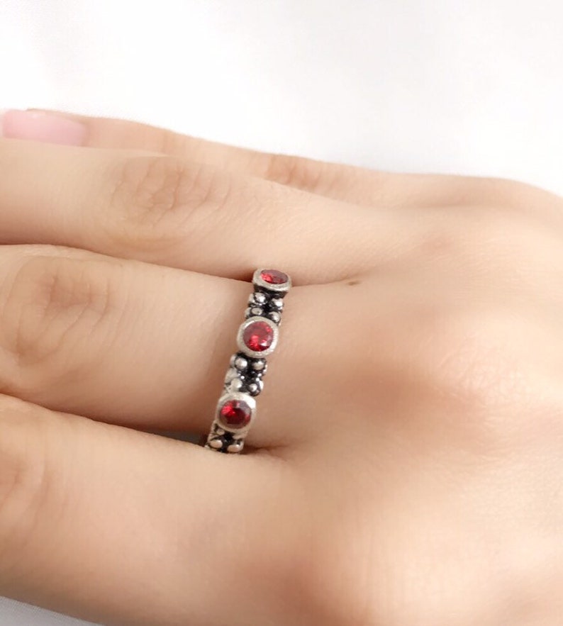 RED STONE RINGS Sterling silver 925 armenian jewellery vintage rings red dress jewelry Armenian rings boho ring wine red stone ring Armenian