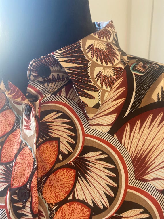 Psychedelic polyester blouse - image 7