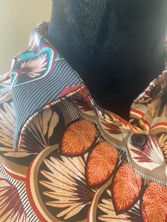 Psychedelic polyester blouse - image 8
