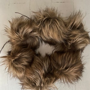 Faux Fur Pom Poms