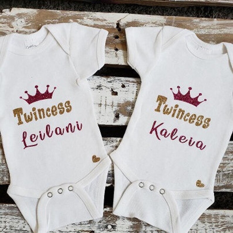 Twin Onesie, Baby Girl Onesie, Twincess Onesie, Cute Onesie, Baby