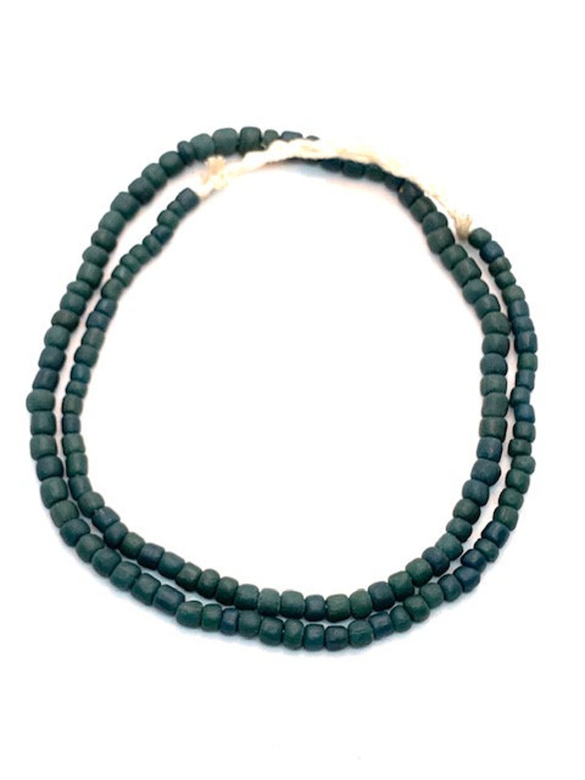 Dark Green African Beads Army Green Java Beads Tanzanian - Etsy