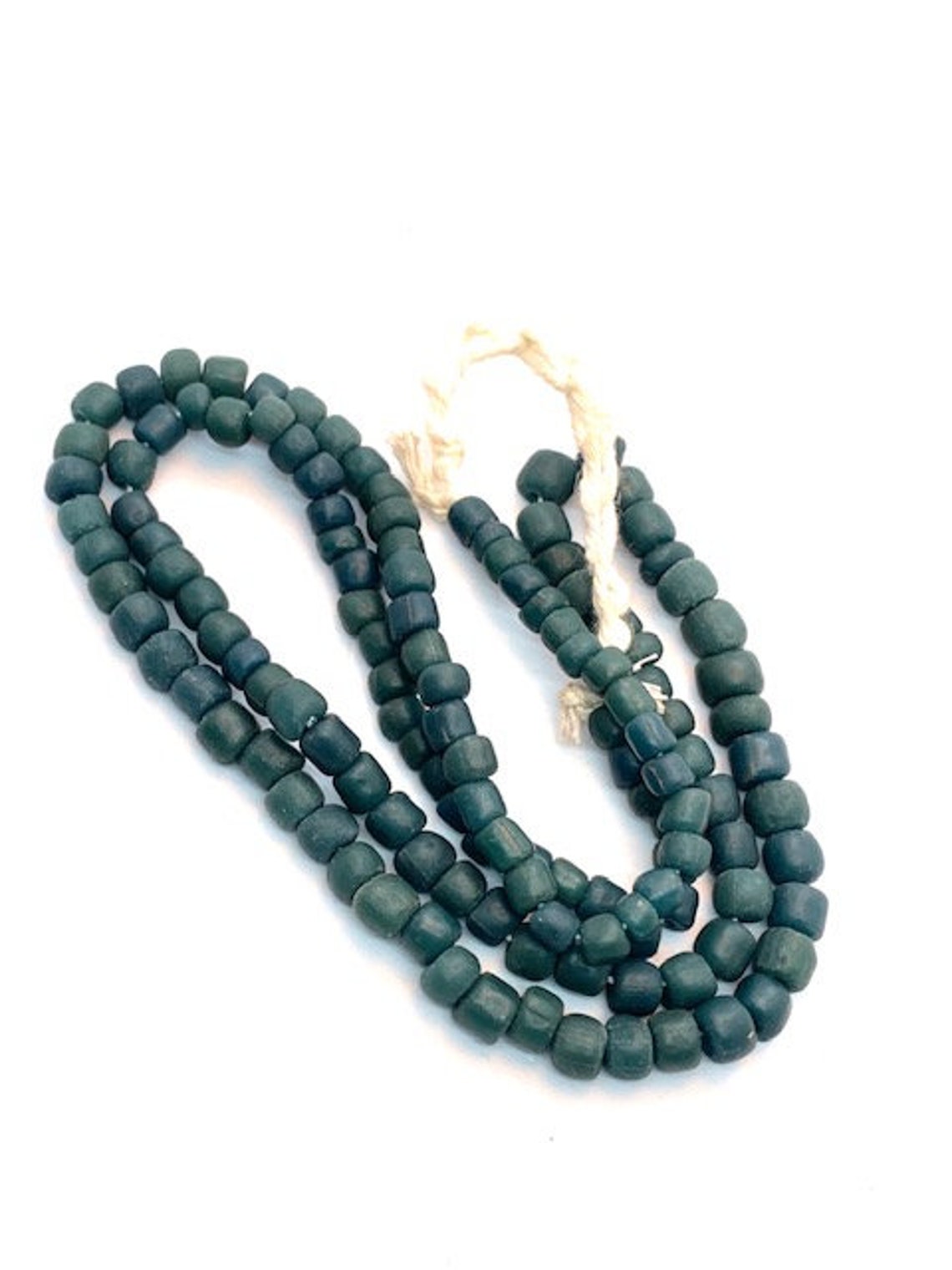 Dark Green African Beads Army Green Java Beads Tanzanian - Etsy