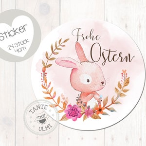 Pegatina "Feliz Pascua" 24 piezas 4 cm