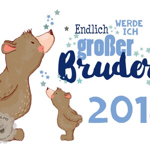 Bügelbild "Geschwister"
