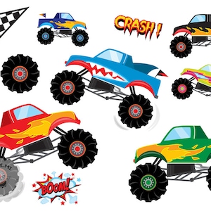 Bügelbild "Monstertrucks"