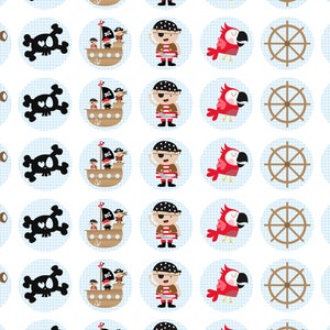 Sticker "Pirates" 70 pieces 2.5 cm