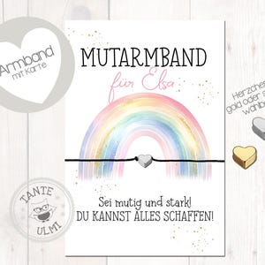 Armband Mutarmband Kinder Erziehern Mama Oma beste Freundin Geschenk Anschied Prüfung Schule personalisiert mit Namen