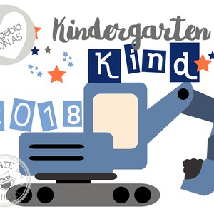 Bügelbild Schulkind Kindergartenkind 2025 mit Wunschname Schule Einschulung Kindergarten Kita Geschenk Schultüte T-Shirt