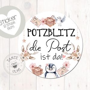 Autocollant Bon sang, le courrier est là ! 12 pièces de 6 cm