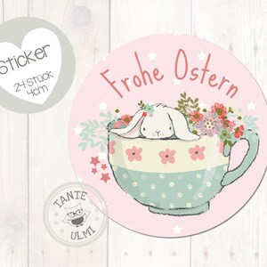 Aufkleber "Frohe Ostern"   24 Stück  4cm