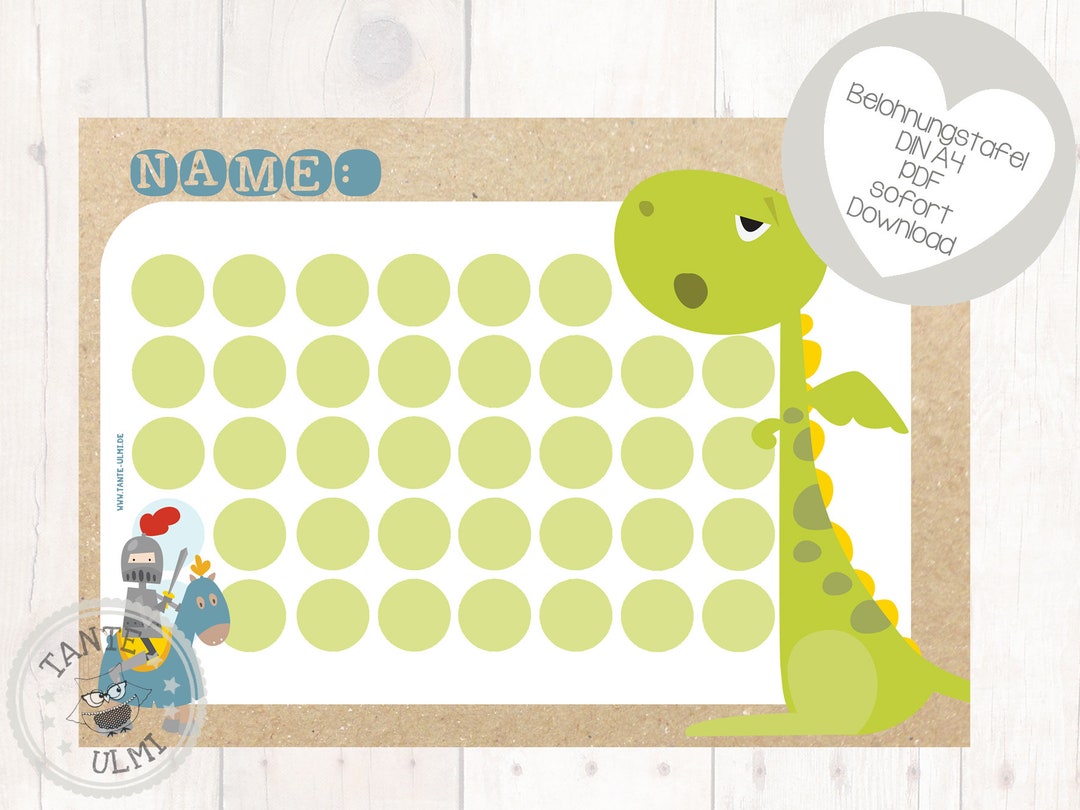 School Schoolchild Reward Chart Digital File Kindergarten Poster