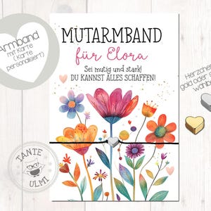 Armband Mutarmband Kinder Erziehern Mama Oma beste Freundin Geschenk Anschied Prüfung Schule personalisiert mit Namen