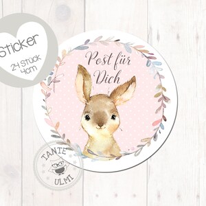 Sticker "Post for YOU" 24 stuks 4 cm