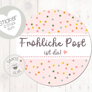 Sticker Happy Post est là 12 pièces 6 cm