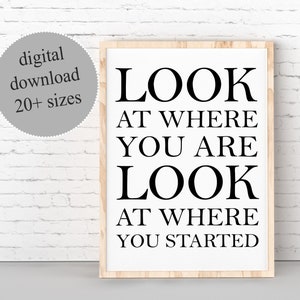 Hamilton Lyrics Poster: Look At Where You Started (Digital Download)