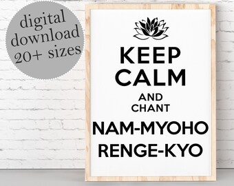 Nam Myoho Renge Kyo - Etsy