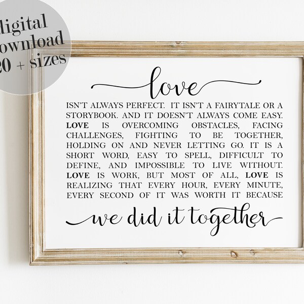 Large Love Couple Wall Art Etsy