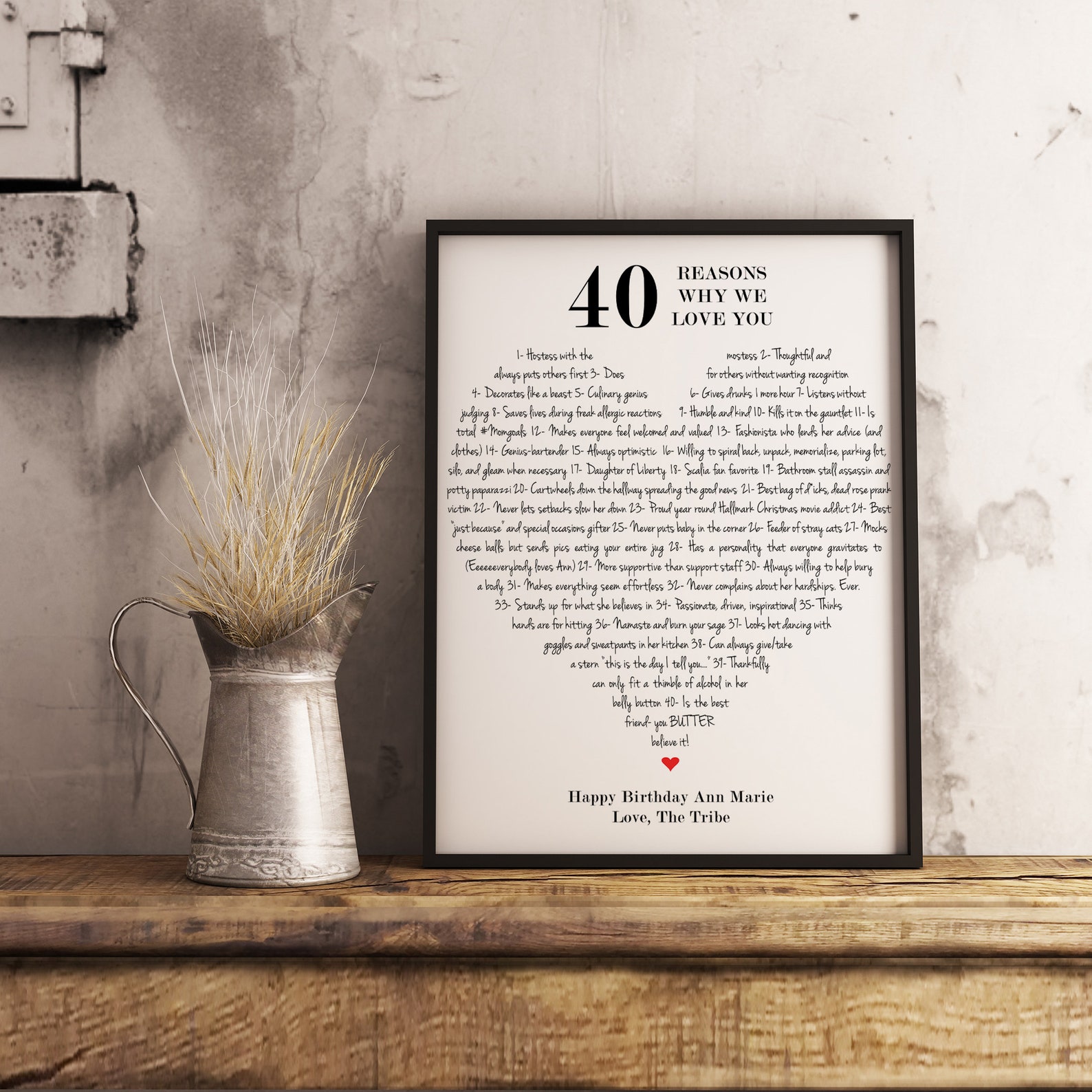 40 Reasons Why We Love You PRINTABLE Customized Things We - Etsy