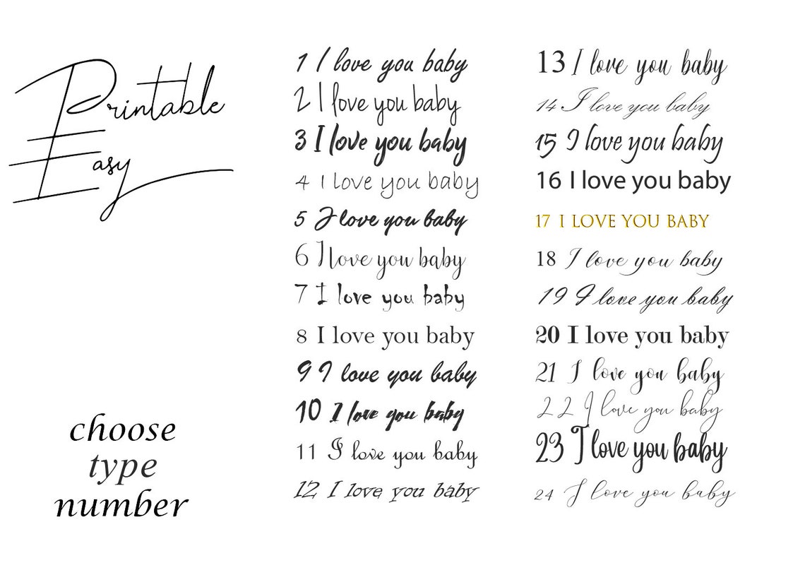 50 Things I Love About Printable Customized Things We Love | Etsy