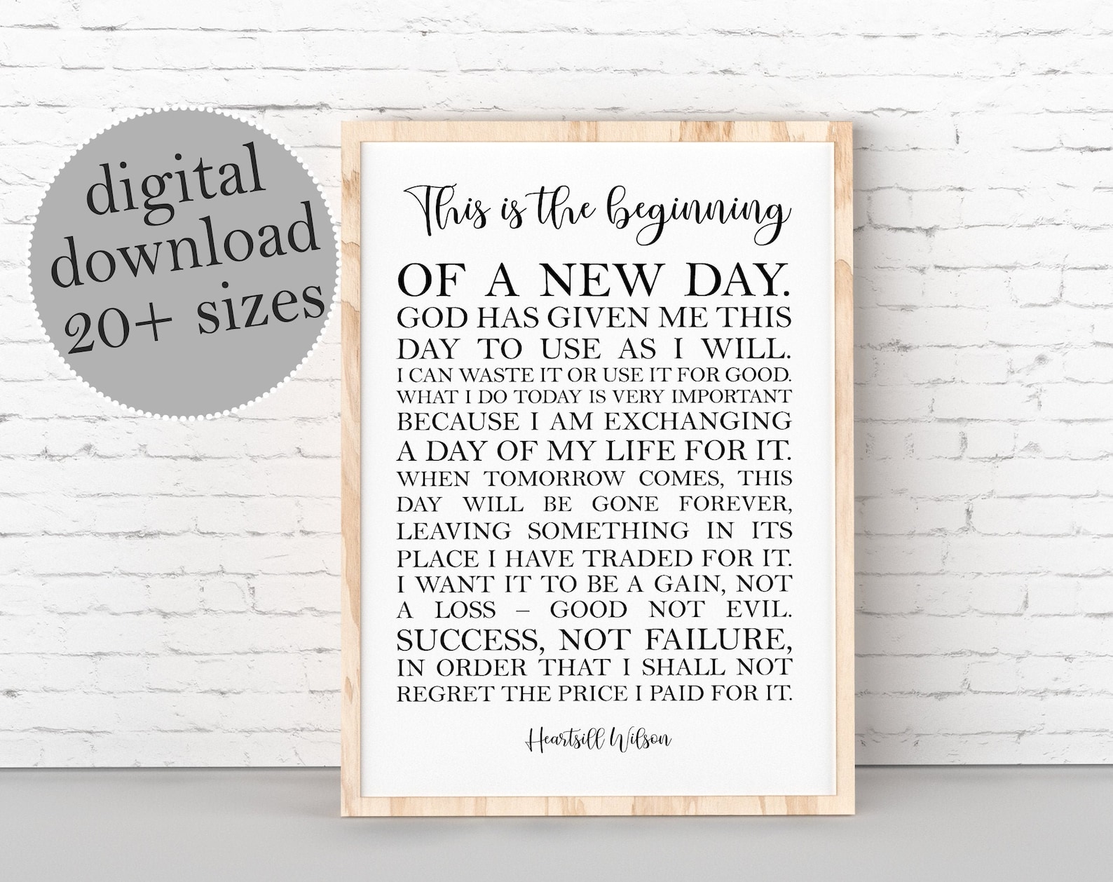 This is the Beginning of A New Day God Has Given Me This Day Etsy