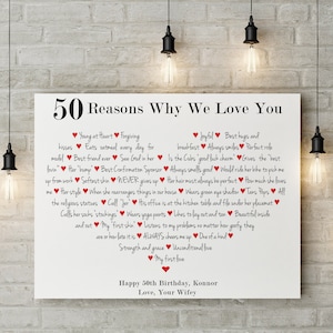 40 Reasons Why I Love You PRINTABLE PERSONALIZED Things I - Etsy