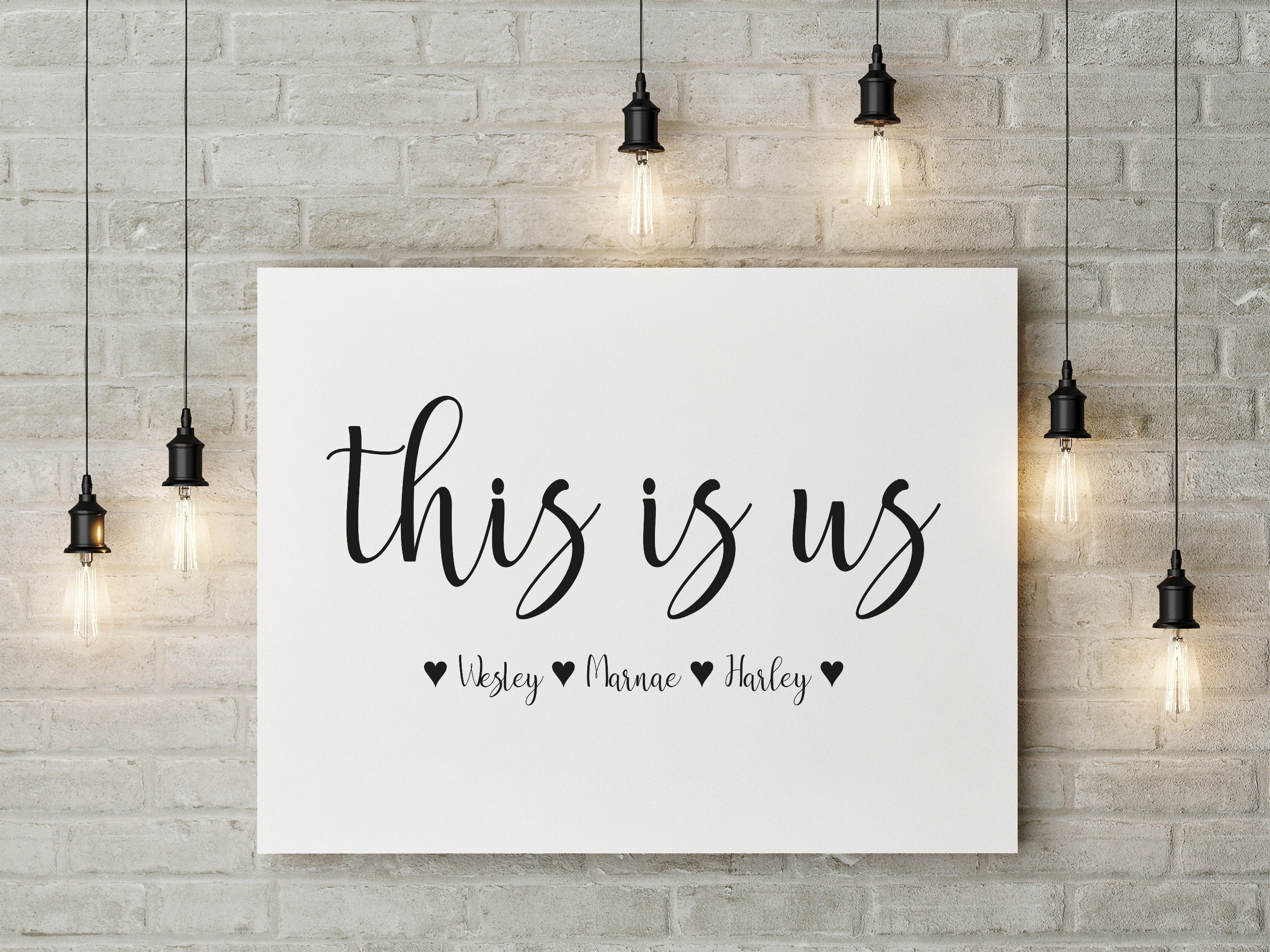 This is Us Family Sign Family Name Sign Custom Name Sign Etsy