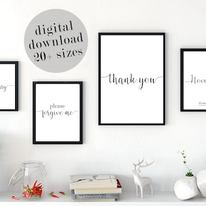 Ho&#39;oponopono Prayer, Set Of 4 Prints, Hawaiian Wall Decor, Hawaiian Poster, Hoponopono Mantra, Reconciliation and Forgiveness, PRINTABLE Art