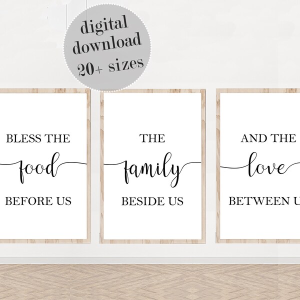Bless the Food Before Us Printable - Etsy