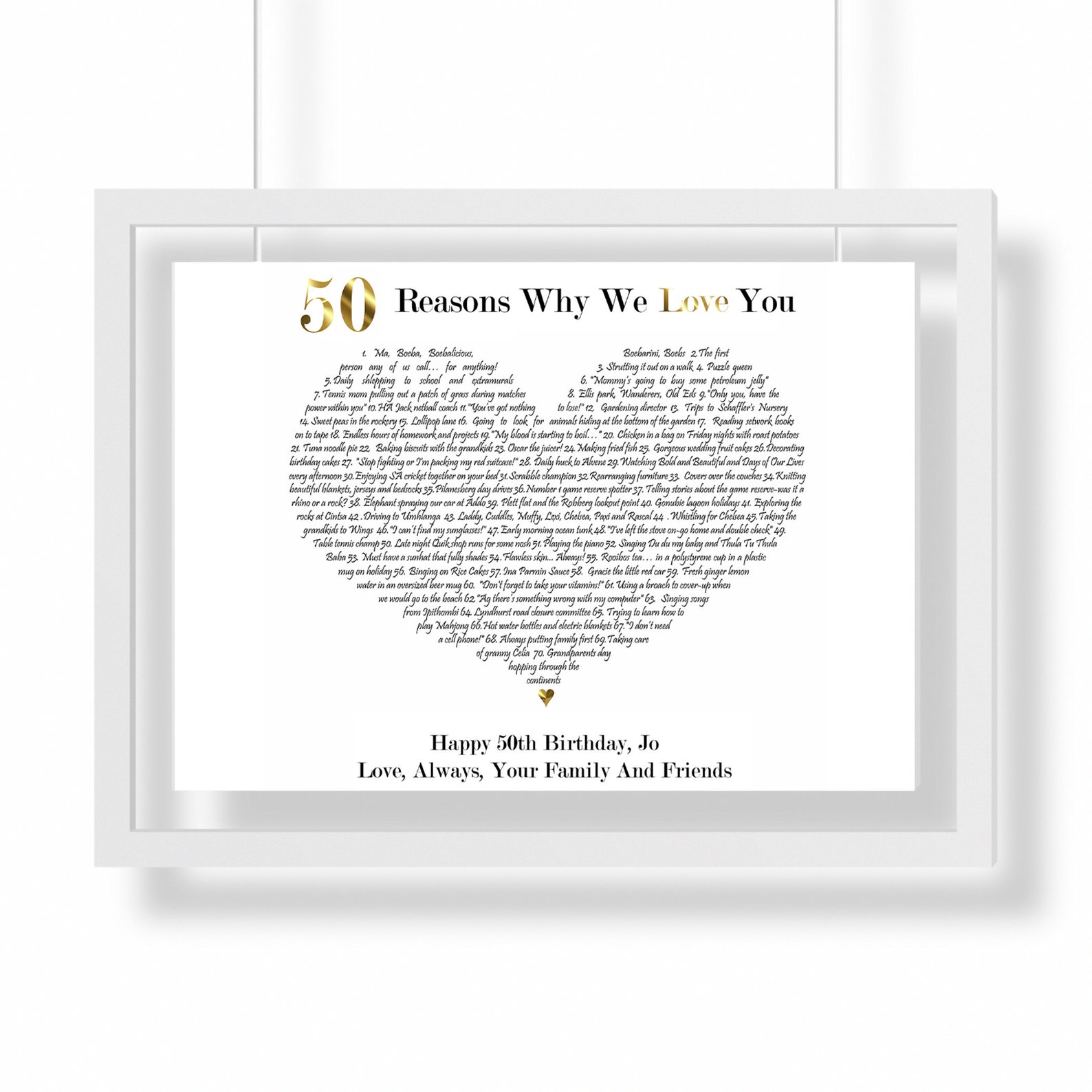 70 Reasons Why We Love You Reasons You Are Loved 70th Etsy 70 reasons why we love you reasons you are loved 70th etsy