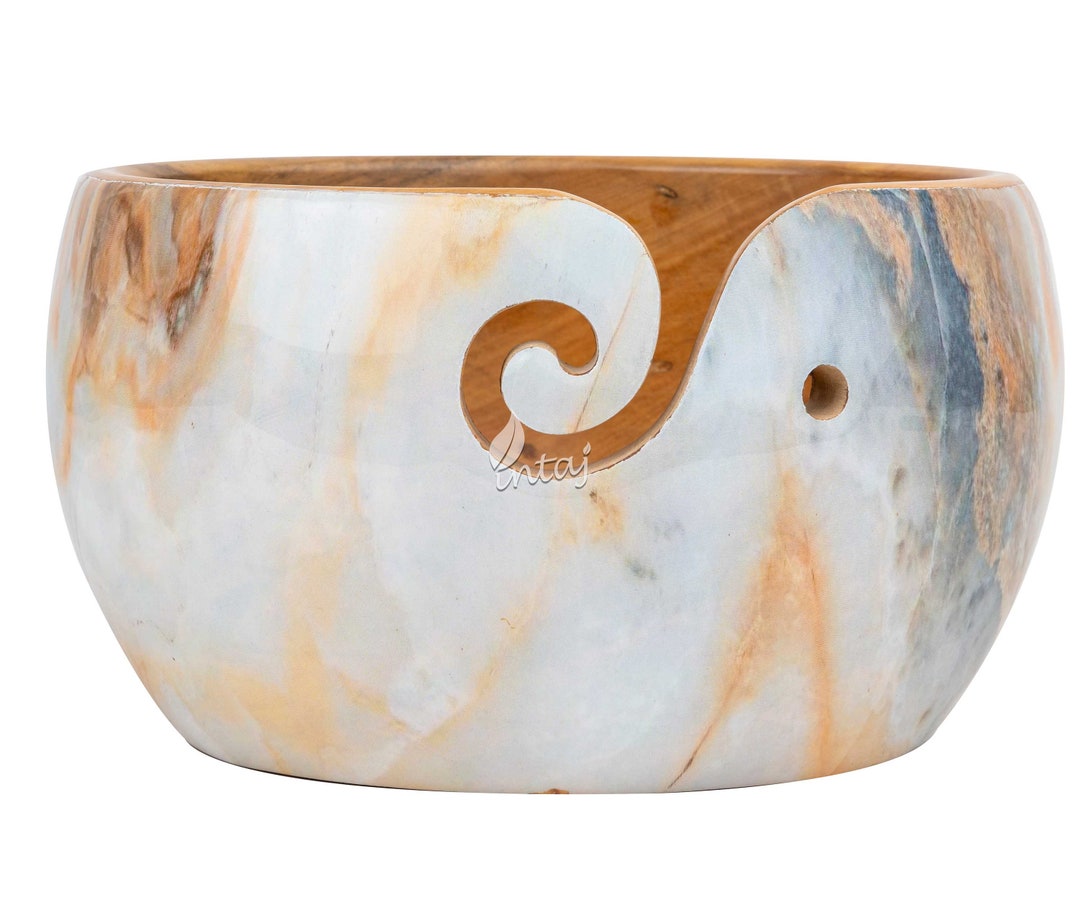 Rosewood Yarn Bowl Turned Wood Yarn Bowl for Knitting Etsy