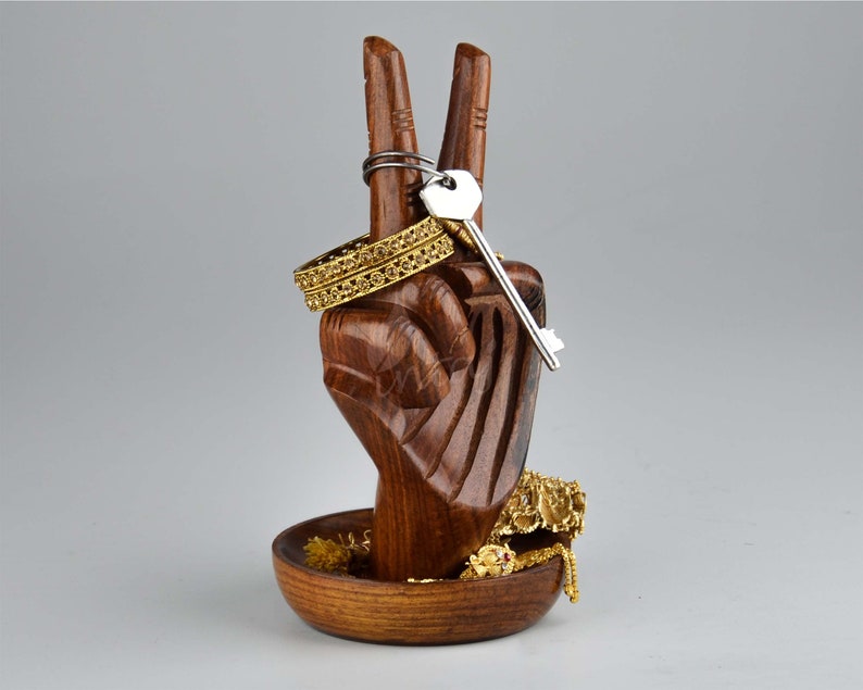 Handcrafted Wooden Jewelry and Ring Holder A Perfect Wood Etsy