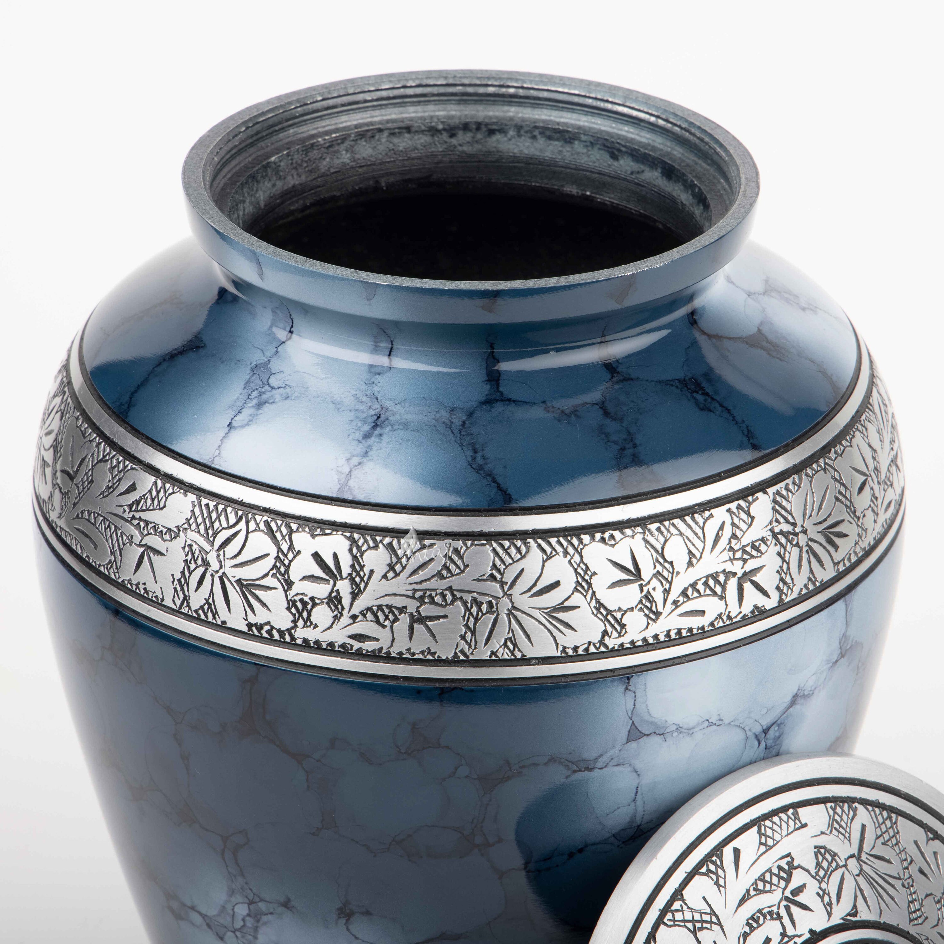 INTAJ Royal Silver Cremation Urn for Human Ashes Adult Etsy