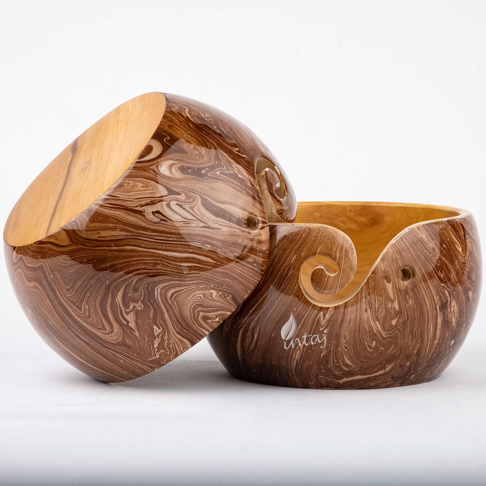 Handmade Yarn Bowl Wood Jupiter Rosewood Yarn Bowl for Etsy
