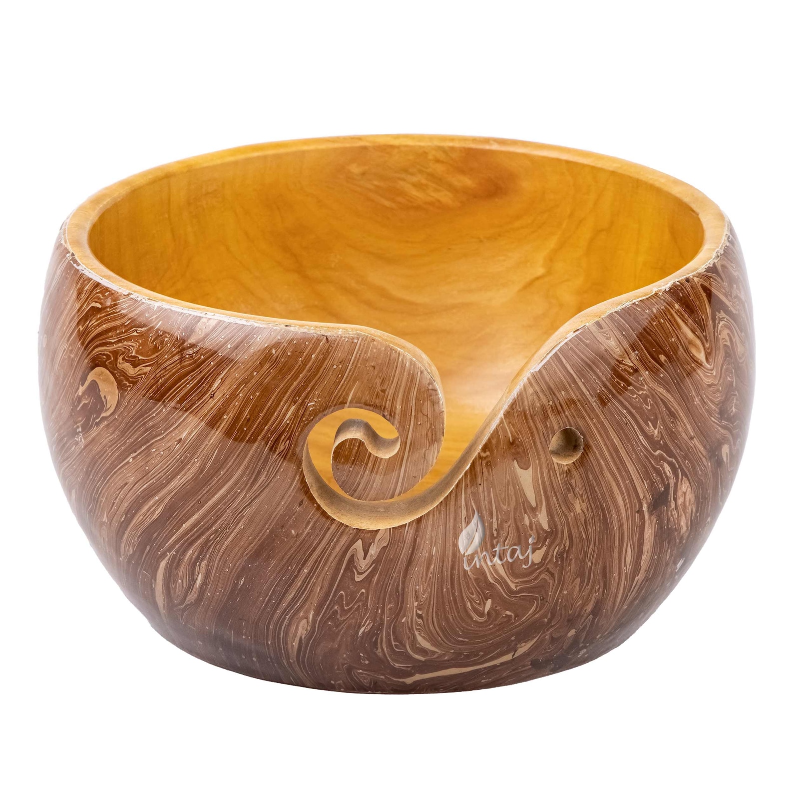 Handmade Yarn Bowl Wood Jupiter Rosewood Yarn Bowl for Etsy