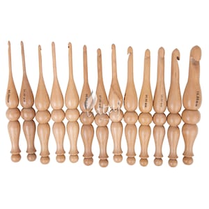 Handmade Wooden Crochet Hooks and Crochet Holder Crochet Hooks Organizer Crafts Organizer Sewing Supplies Storage Various Sizes hooks
