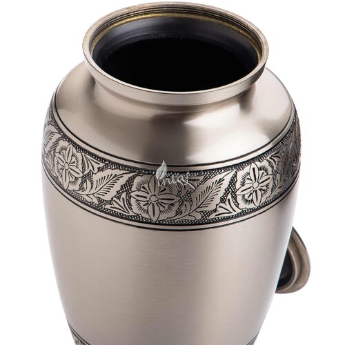 Solid Brass Cremation Urn for Human Ashes Pewter shops Funeral Urn for Ashes Adult Handcrafted Made from High Quality Brass