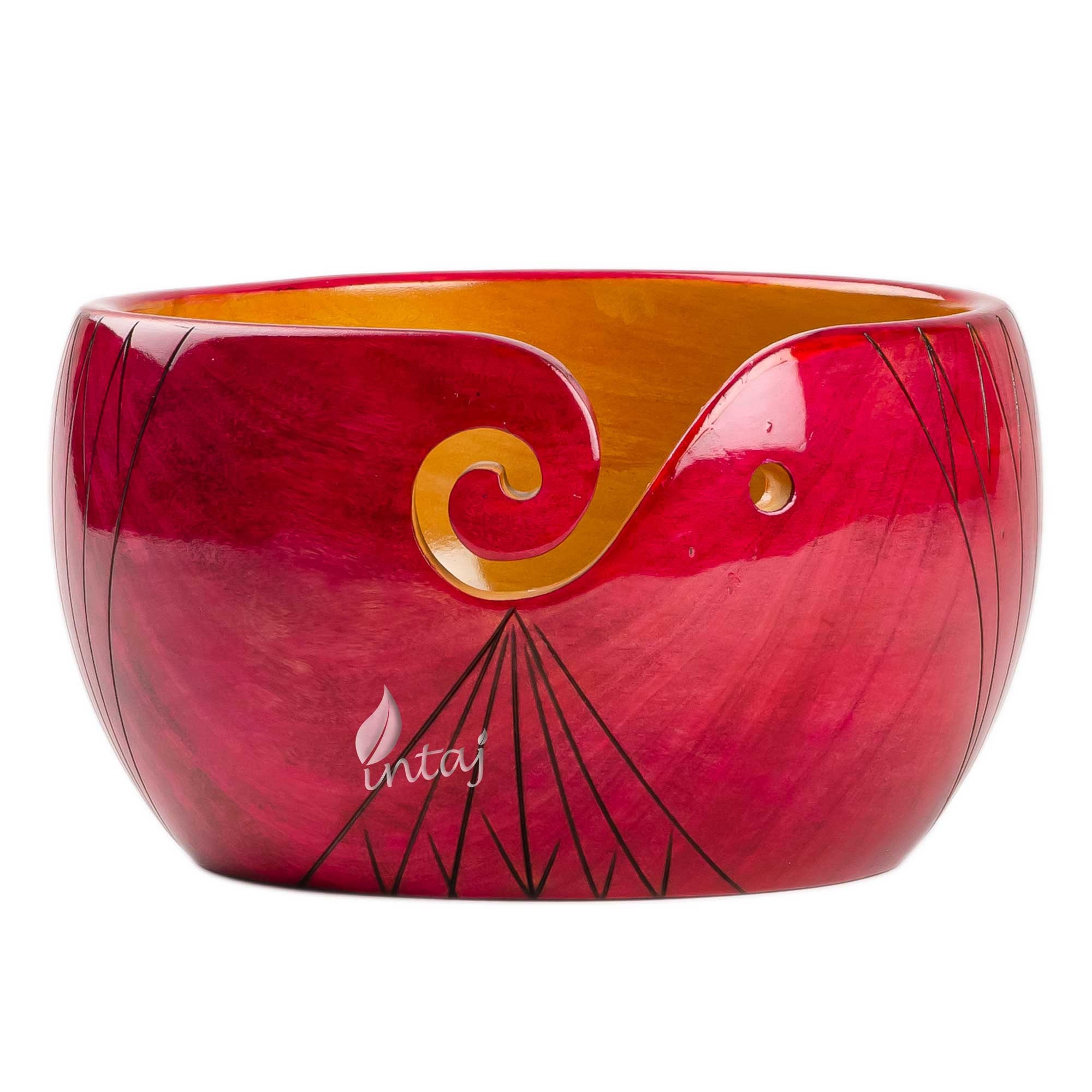 wood yarn bowl - susan bates