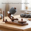 Rosewood Yarn Winder Large Wooden Yarn Winder for Knitting Crocheting Heavy Duty Natural Ball Winder - Perfect Christmas Gift for Mom product logo