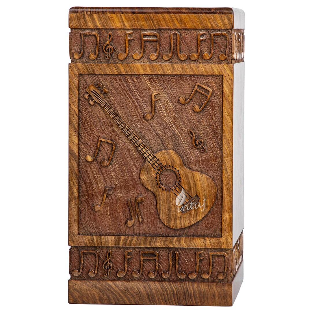 Handmade Guitar Wooden Urns for Human Ashes Full Size Custom