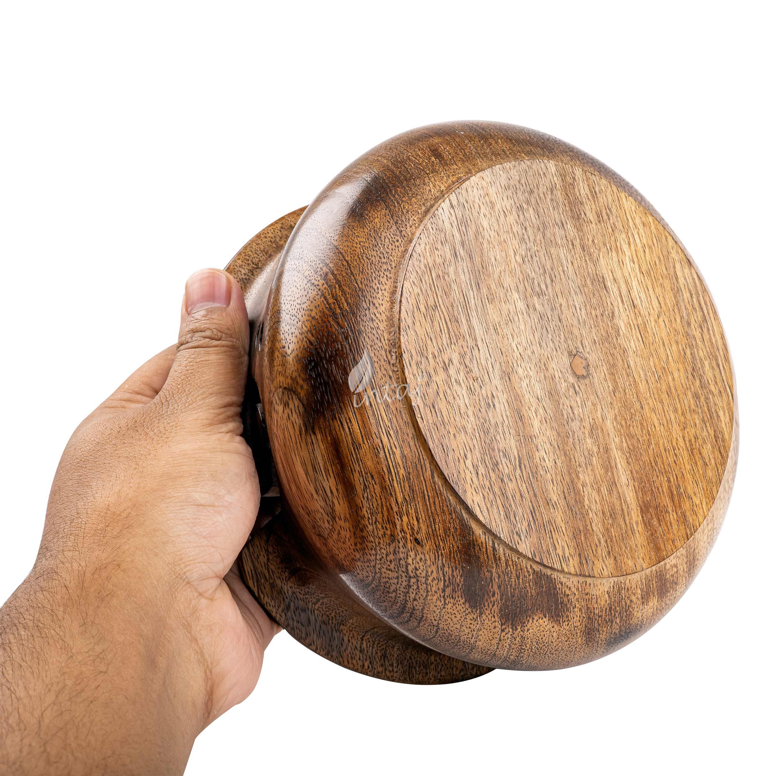 Premium Handcrafted Rosewood Yarn Bowls for Knitting, Crochet, Sewing —  Revolution Fibers