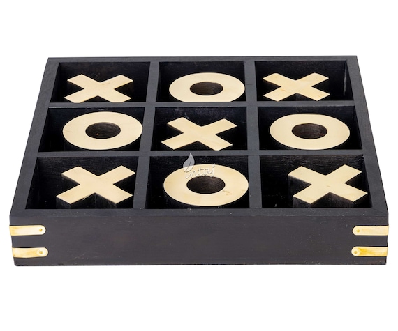 Fall Tic Tac Toe Board and Pieces Games for Kids Coffee 