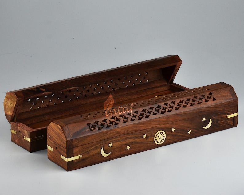 Handmade Wooden Incense Stick Holder/burner Pack of 2 Etsy