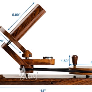 Rosewood Yarn Winder Large Wooden Yarn Winder for Knitting Crocheting Handcrafted Heavy Duty Natural Ball Winder INTAJ image 5