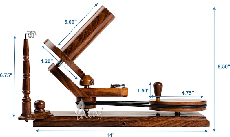 Rosewood Yarn Winder Large Wooden Yarn Winder for Knitting Crocheting Handcrafted Heavy Duty Natural Ball Winder INTAJ image 5